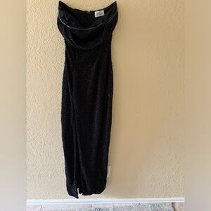 Oh Polly Elegant Black Evening Dress